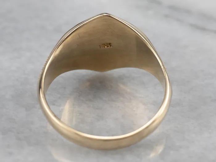 Rings Market Square Jewelers Vintage Gold Hexagonal Signet Ring Rings Market Square Jewelers Vintage Gold Hexagonal Signet Ring