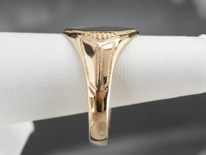 Rings Market Square Jewelers Vintage Gold Hexagonal Signet Ring Rings Market Square Jewelers Vintage Gold Hexagonal Signet Ring