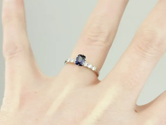 Rings Navy Engagement Sapphire and Diamond Engagement Ring Market Square Jewelers Rings Navy Engagement Sapphire and Diamond Engagement Ring Market Square Jewelers
