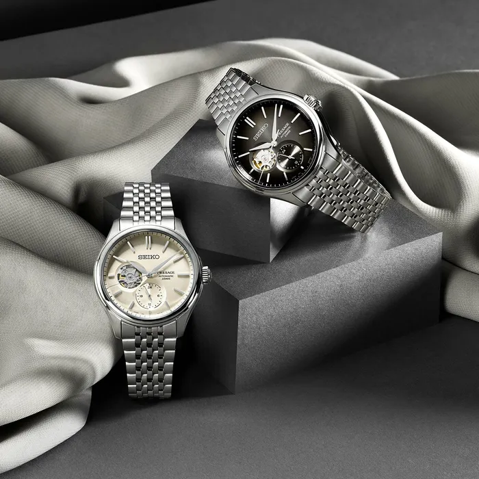 Rings Seiko Seiko Presage Classic Series Sumiiro Open heart SPB471