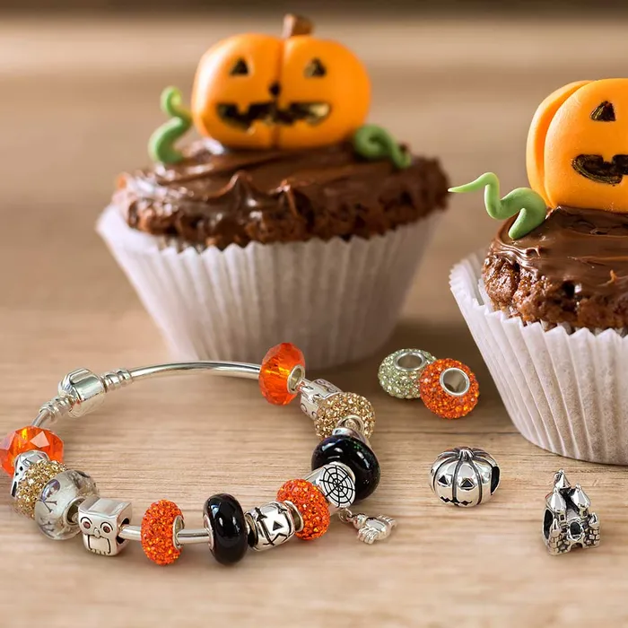 Rings Spooky Halloween Pumpkin Charm Bead in Oxidized Sterling Silver for Bracelets BlingJewelry Wholesale Rings Spooky Halloween Pumpkin Charm Bead in Oxidized Sterling Silver for Bracelets BlingJewelry Wholesale