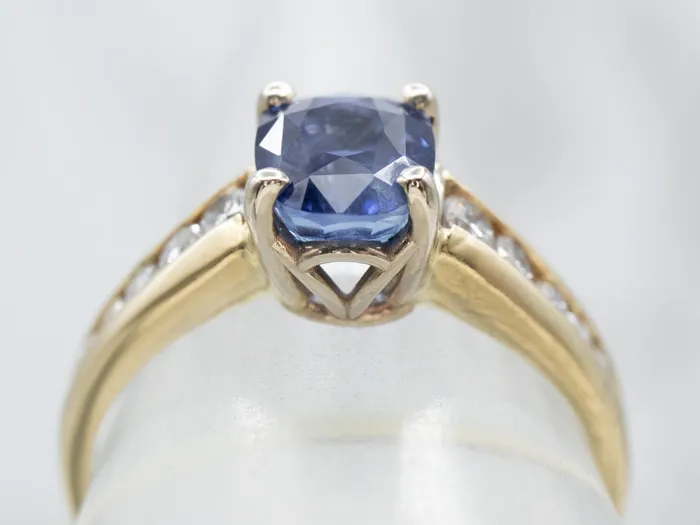 Rings True Azure Ceylon Sapphire and Diamond Ring Market Square Jewelers