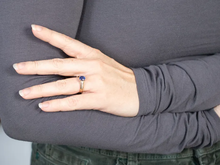 Rings True Azure Ceylon Sapphire and Diamond Ring Market Square Jewelers