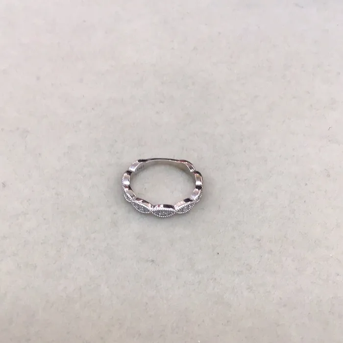 Rings Wavy 18 K White Gold Ring Andaaz Jewelers
