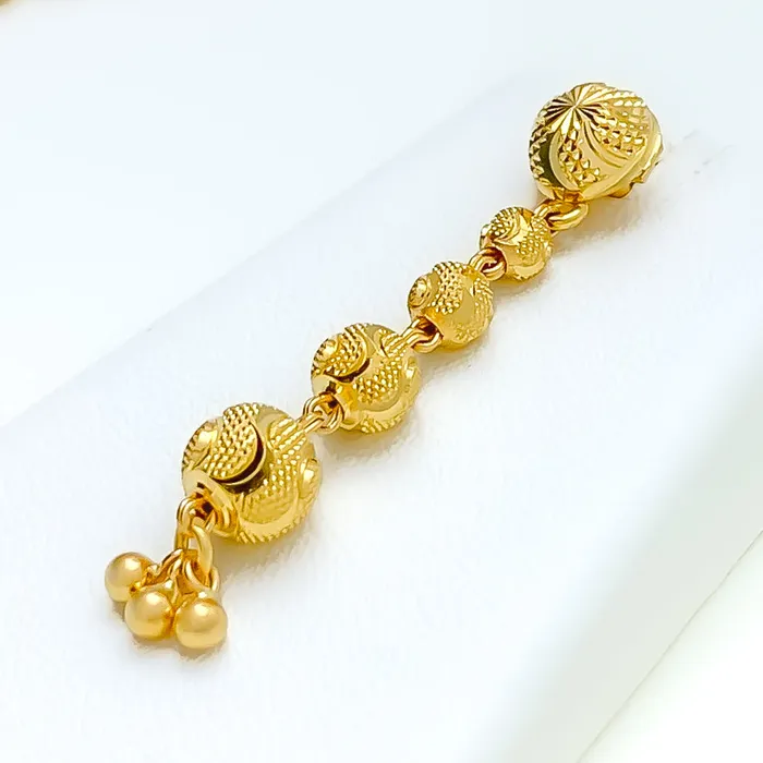 Rippled Textured 22k Gold Lara Necklace Set Andaaz Jewelers Necklaces