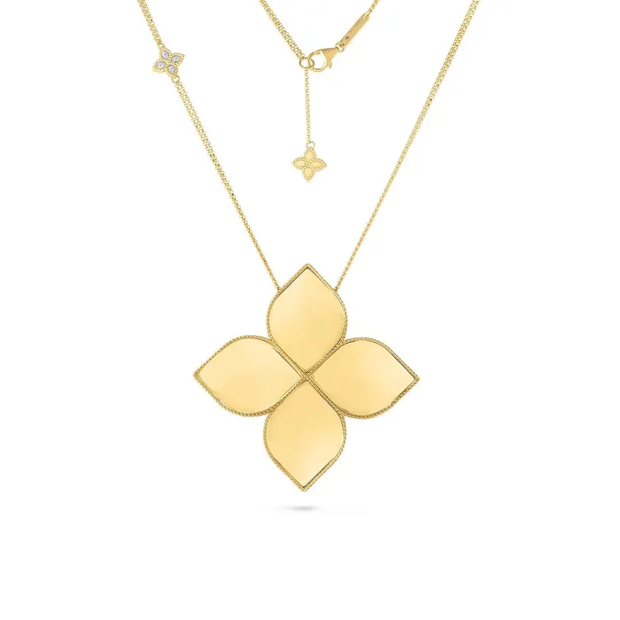 Roberto Coin Princess Flower Medallion Pendant Roberto Coin Necklaces