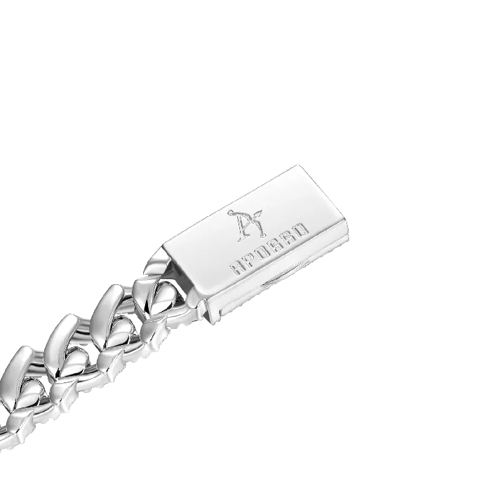 Round Cut Prong Cuban Link Bracelet aporro Bracelets