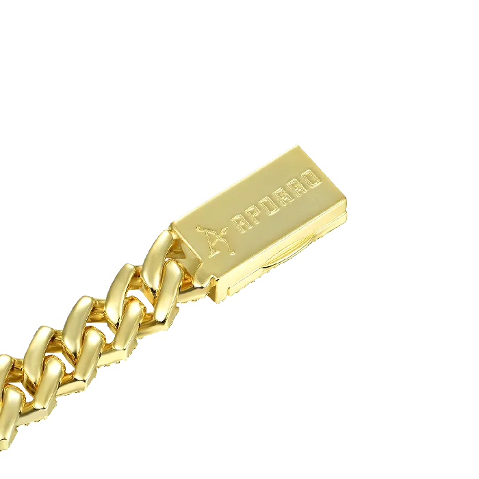 Round Cut Prong Cuban Link Bracelet aporro Bracelets