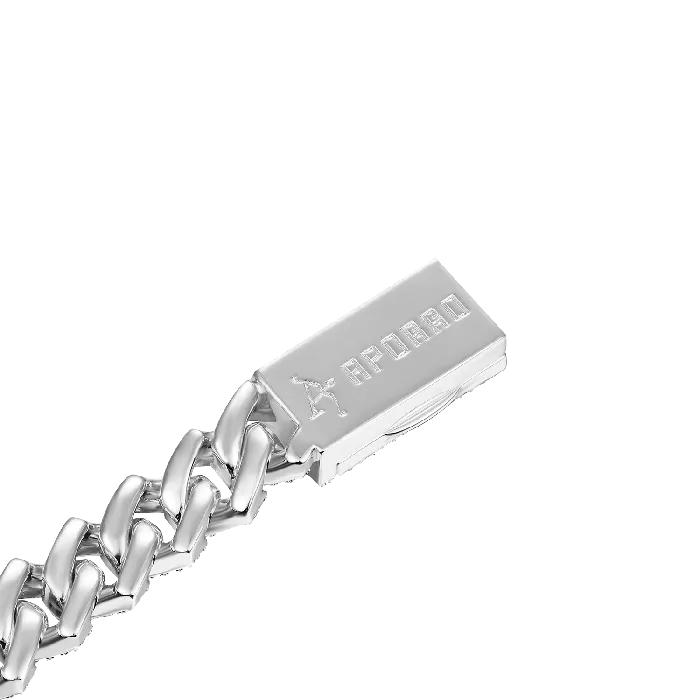 Round Cut Prong Cuban Link Bracelet aporro Bracelets