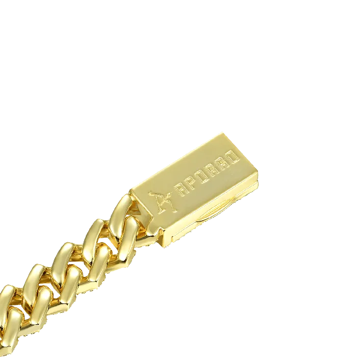 Round Cut Prong Cuban Link Bracelet aporro Bracelets