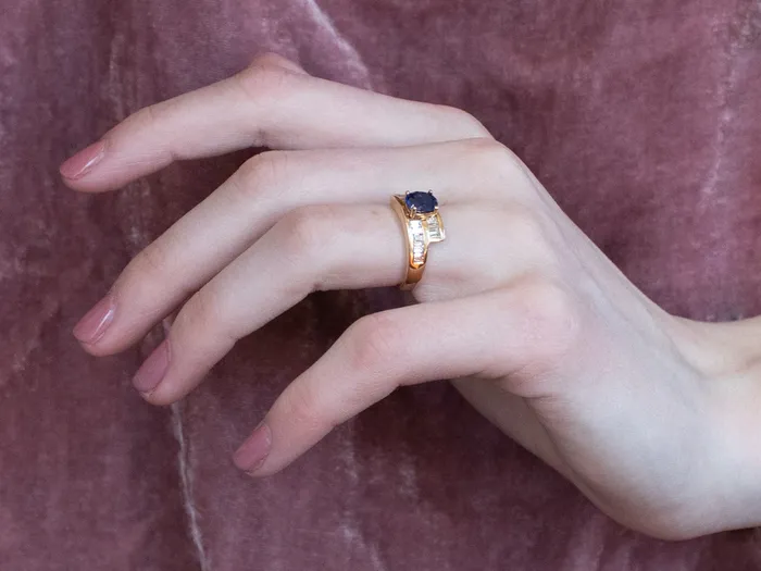 Sapphire and Diamond Bypass Ring Market Square Jewelers Rings Sapphire and Diamond Bypass Ring Market Square Jewelers Rings