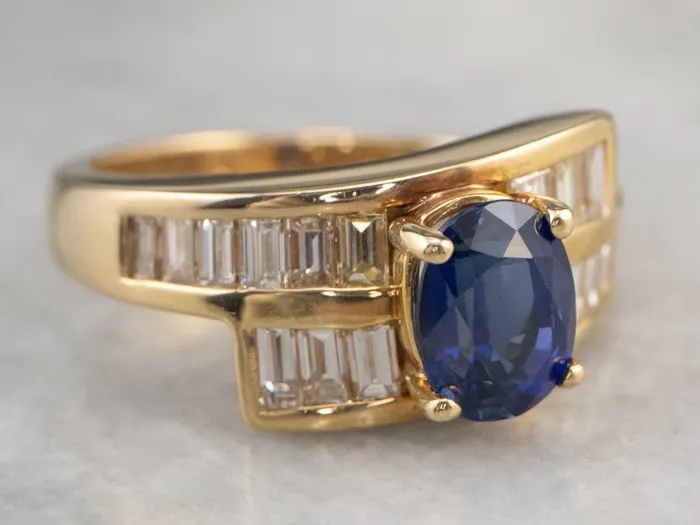 Sapphire and Diamond Bypass Ring Market Square Jewelers Rings Sapphire and Diamond Bypass Ring Market Square Jewelers Rings