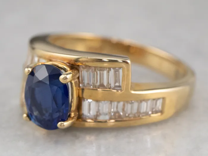 Sapphire and Diamond Bypass Ring Market Square Jewelers Rings Sapphire and Diamond Bypass Ring Market Square Jewelers Rings