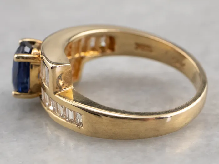 Sapphire and Diamond Bypass Ring Market Square Jewelers Rings Sapphire and Diamond Bypass Ring Market Square Jewelers Rings