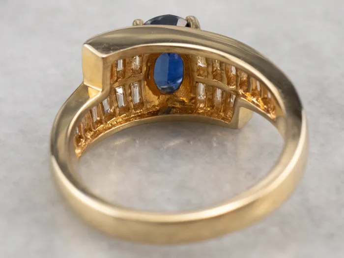 Sapphire and Diamond Bypass Ring Market Square Jewelers Rings Sapphire and Diamond Bypass Ring Market Square Jewelers Rings