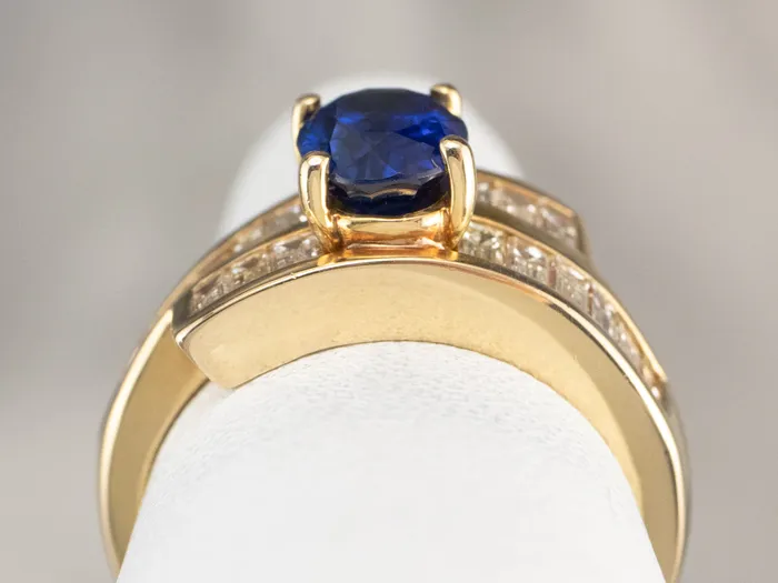 Sapphire and Diamond Bypass Ring Market Square Jewelers Rings Sapphire and Diamond Bypass Ring Market Square Jewelers Rings