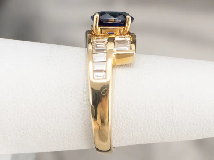 Sapphire and Diamond Bypass Ring Market Square Jewelers Rings Sapphire and Diamond Bypass Ring Market Square Jewelers Rings