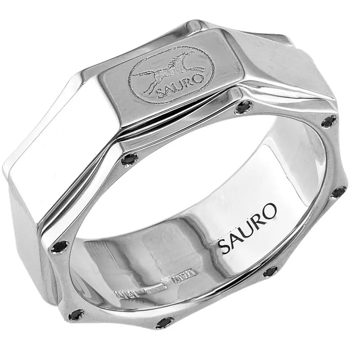 Sauro 18kt White Gold Rotating Diamond Ring Sauro Rings