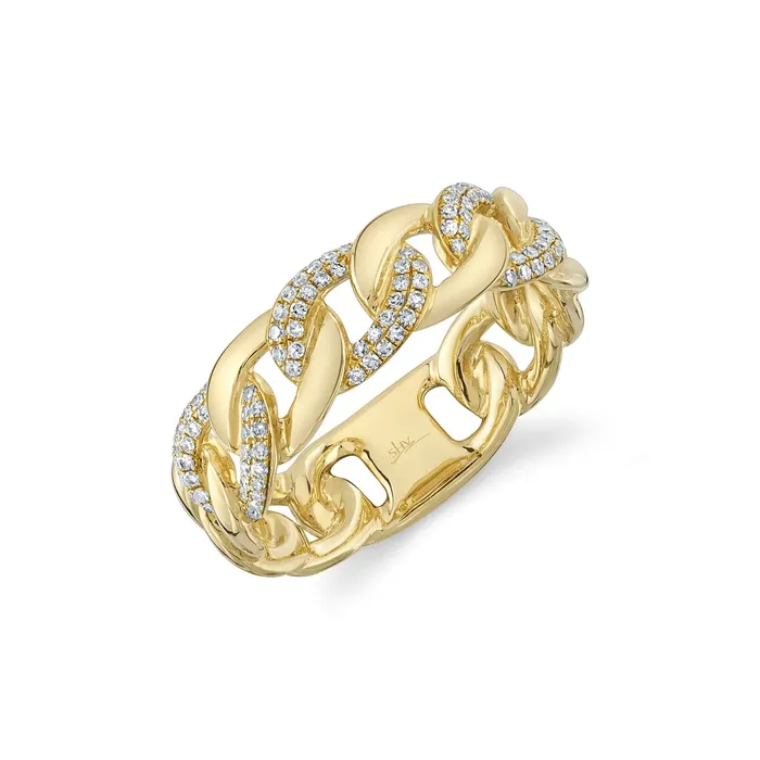 Shy Creation Rings Shy Creation Diamond Link Ring 021 CT