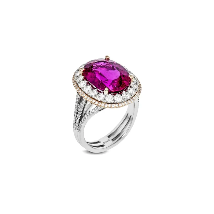 Simon G Rubellite Diamond Ring Simon G Rings