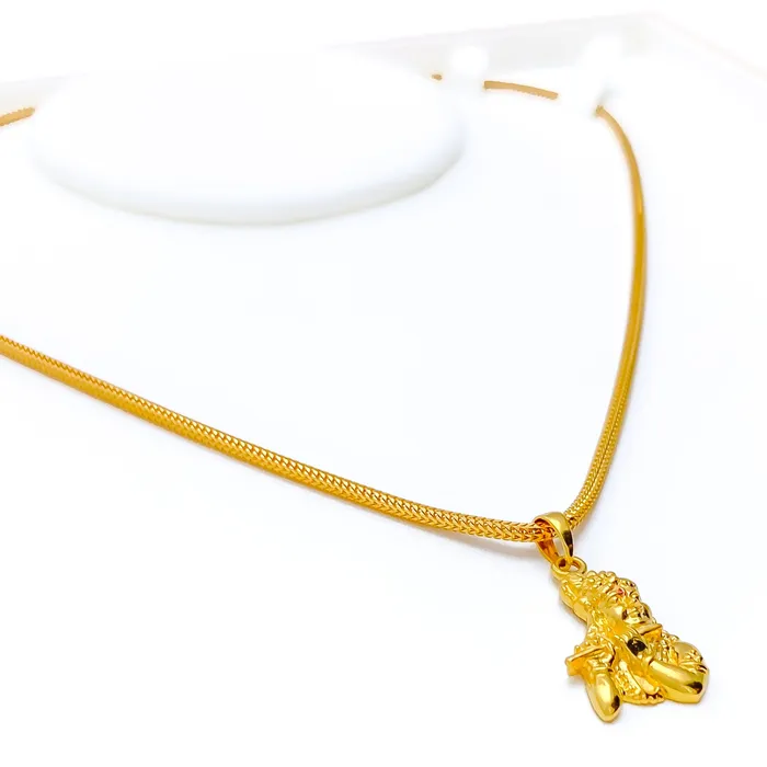 Sophisticated Pleasing 22k Gold Krishna Pendant Andaaz Jewelers PreStyled Sets