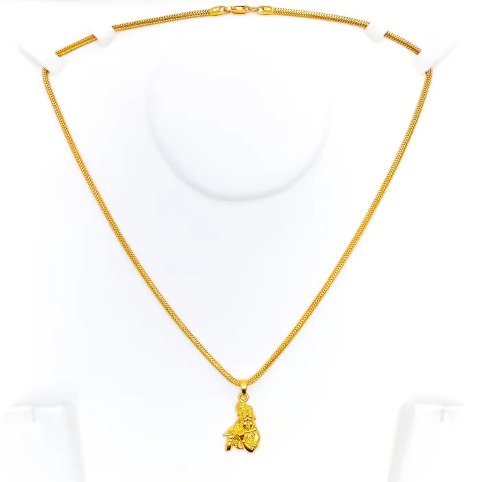 Sophisticated Pleasing 22k Gold Krishna Pendant Andaaz Jewelers PreStyled Sets