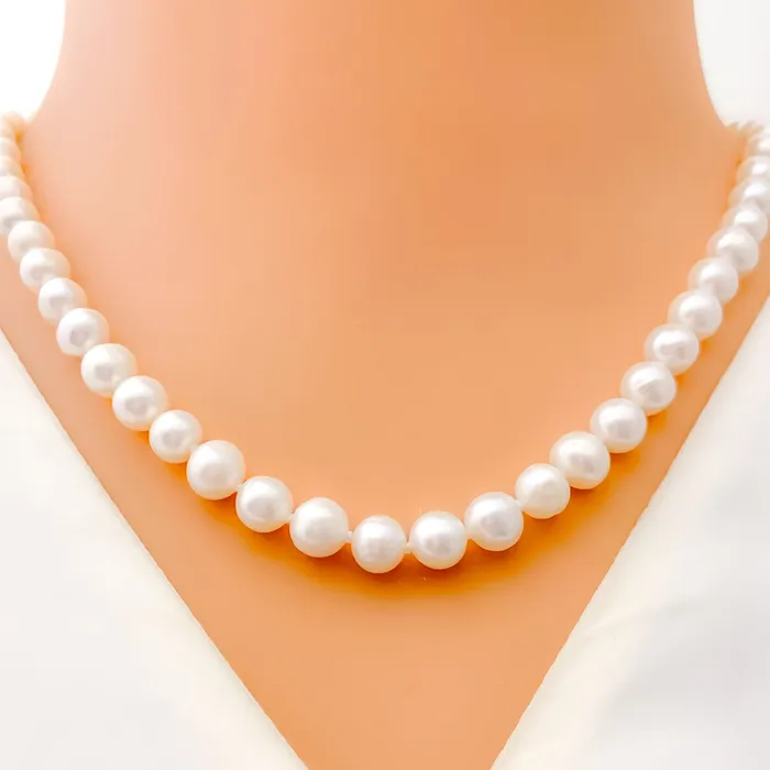 Timeless Pearl Necklace Andaaz Jewelers Necklaces