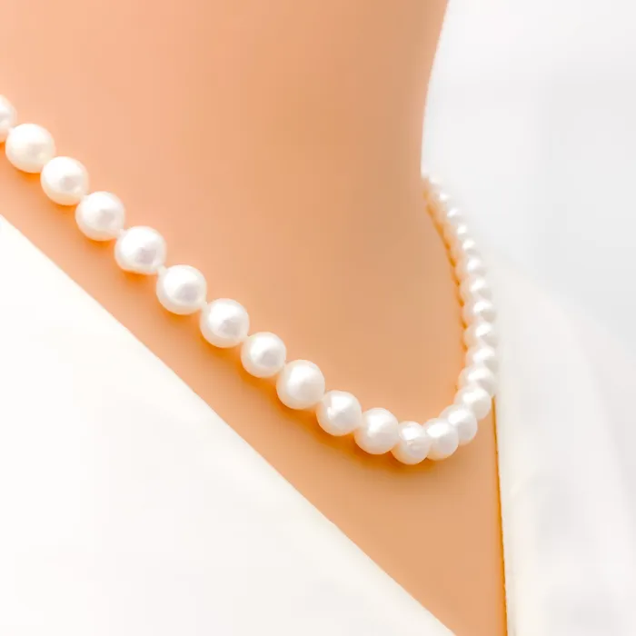 Timeless Pearl Necklace Andaaz Jewelers Necklaces