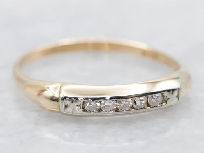 Two Tone Channel Set Diamond Wedding Band Market Square Jewelers Rings Two Tone Channel Set Diamond Wedding Band Market Square Jewelers Rings