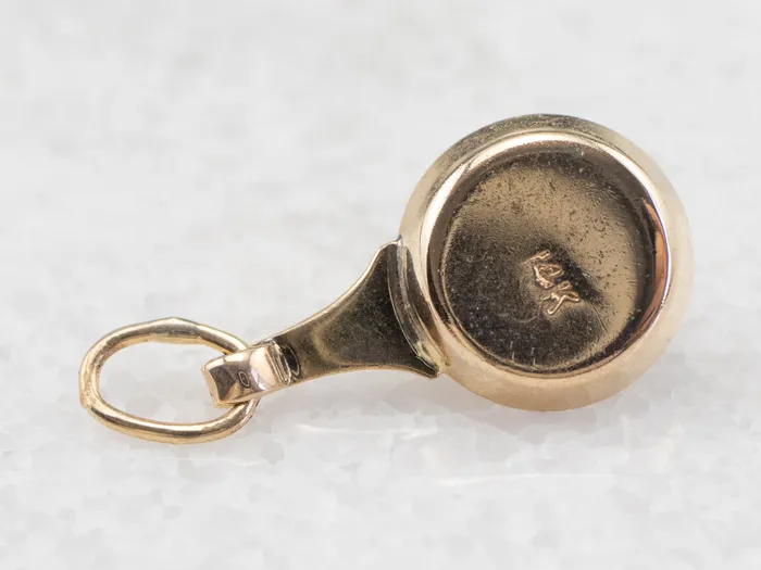 Vintage Enamel Candlestick Gold Charm MSJ Online Charm Necklaces Vintage Enamel Candlestick Gold Charm MSJ Online Charm Necklaces