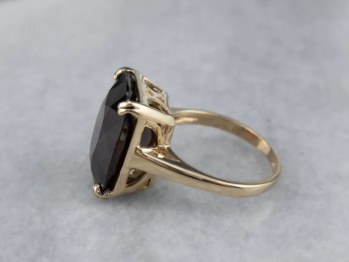 Vintage Garnet Cocktail Ring in Yellow Gold Market Square Jewelers Rings Vintage Garnet Cocktail Ring in Yellow Gold Market Square Jewelers Rings