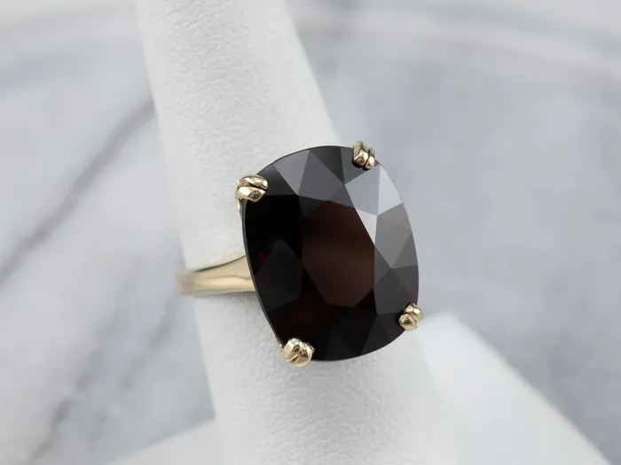 Vintage Garnet Cocktail Ring in Yellow Gold Market Square Jewelers Rings Vintage Garnet Cocktail Ring in Yellow Gold Market Square Jewelers Rings