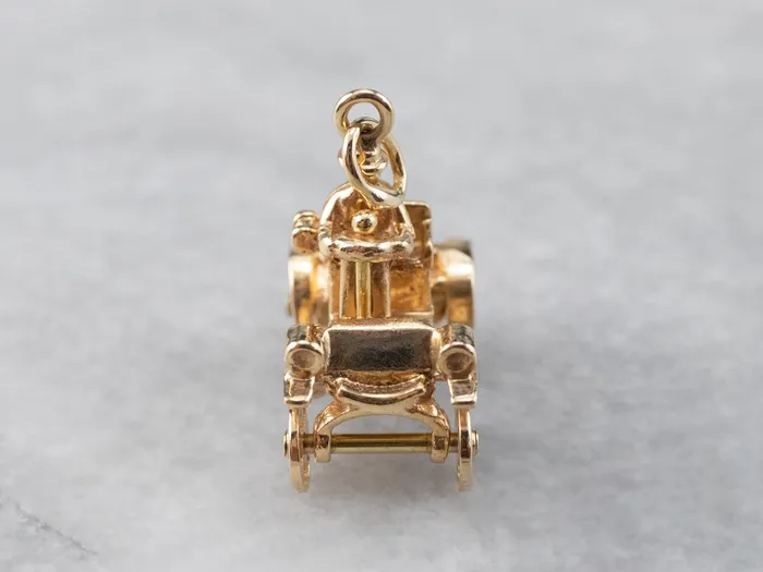 Vintage Gold ModelT Charm Market Square Jewelers Charm Necklaces Vintage Gold ModelT Charm Market Square Jewelers Charm Necklaces