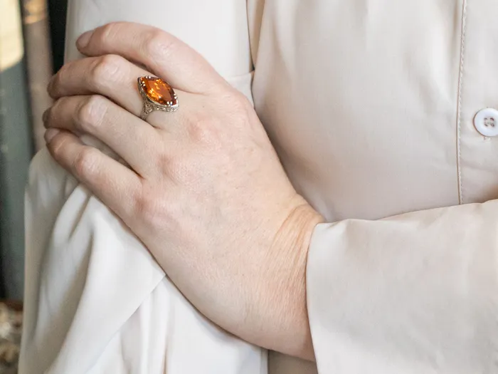 White Gold Marquise Cut Citrine Solitaire Ring Market Square Jewelers Rings White Gold Marquise Cut Citrine Solitaire Ring Market Square Jewelers Rings