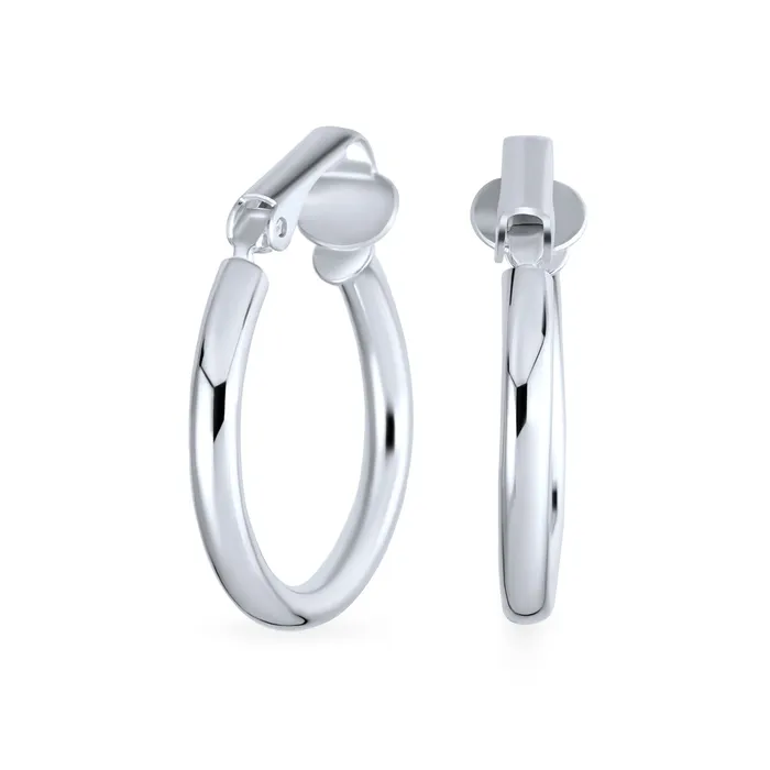 Wide Hammered Tube Hoop ClipOn Earrings 14K Gold Plated Sterling Silver 0751 Inch BlingJewelry Wholesale Earrings Wide Hammered Tube Hoop ClipOn Earrings 14K Gold Plated Sterling Silver 0751 Inch BlingJewelry Wholesale Earrings