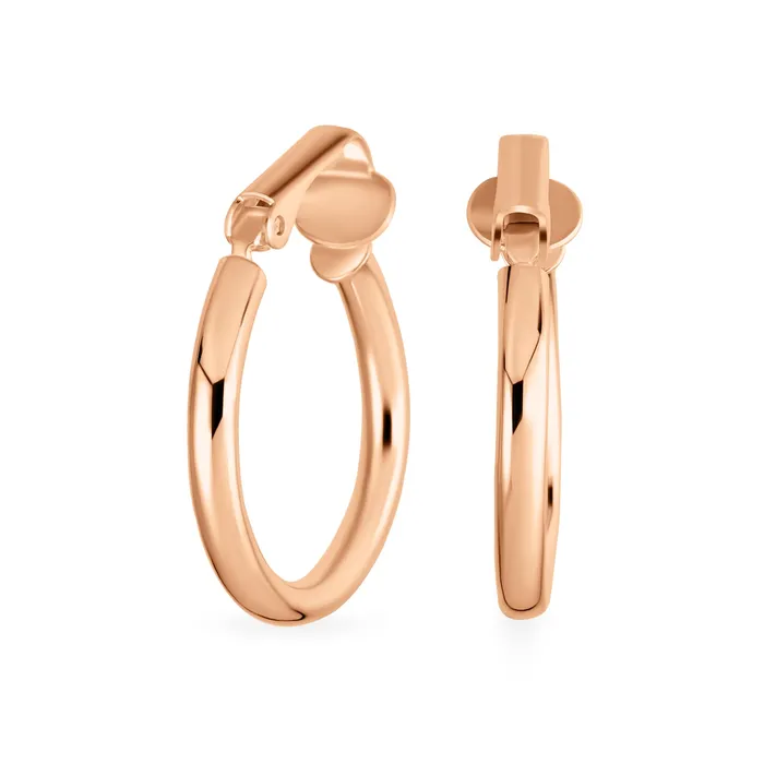 Wide Hammered Tube Hoop ClipOn Earrings 14K Gold Plated Sterling Silver 0751 Inch BlingJewelry Wholesale Earrings Wide Hammered Tube Hoop ClipOn Earrings 14K Gold Plated Sterling Silver 0751 Inch BlingJewelry Wholesale Earrings