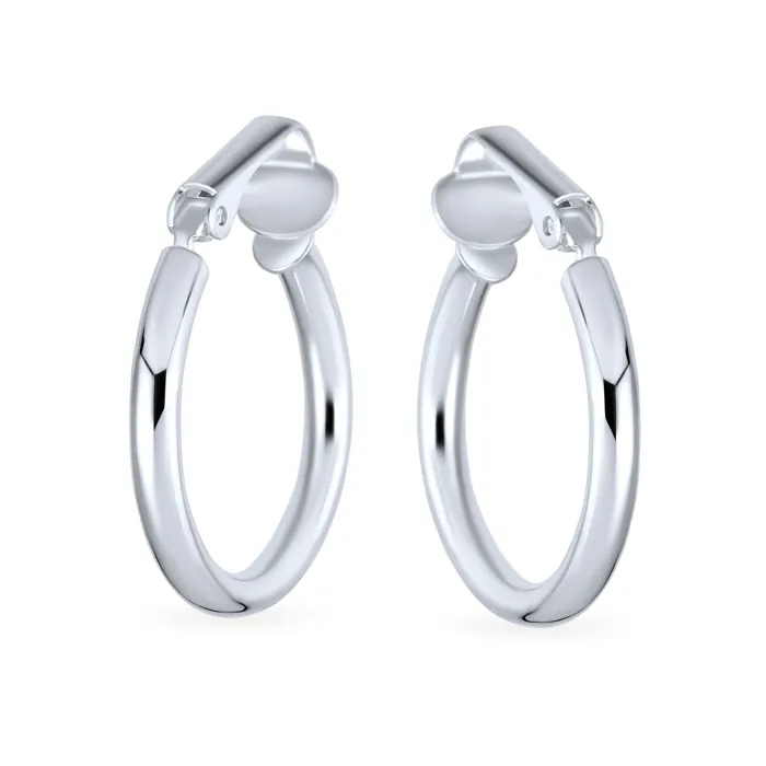Wide Hammered Tube Hoop ClipOn Earrings 14K Gold Plated Sterling Silver 0751 Inch BlingJewelry Wholesale Earrings Wide Hammered Tube Hoop ClipOn Earrings 14K Gold Plated Sterling Silver 0751 Inch BlingJewelry Wholesale Earrings