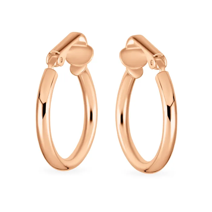 Wide Hammered Tube Hoop ClipOn Earrings 14K Gold Plated Sterling Silver 0751 Inch BlingJewelry Wholesale Earrings Wide Hammered Tube Hoop ClipOn Earrings 14K Gold Plated Sterling Silver 0751 Inch BlingJewelry Wholesale Earrings