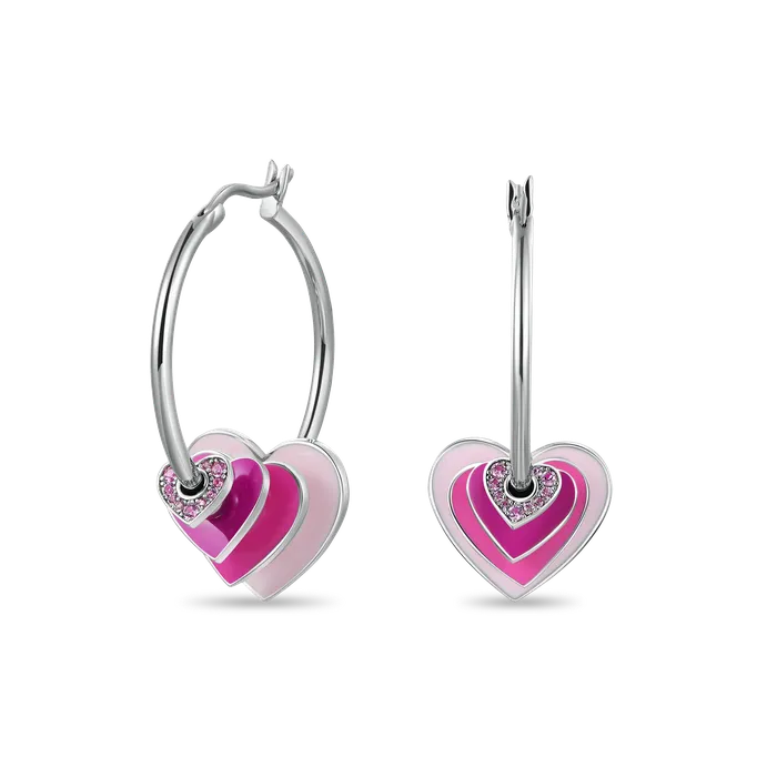Womens Broken Heart Hoop Earrings APORRO Earrings