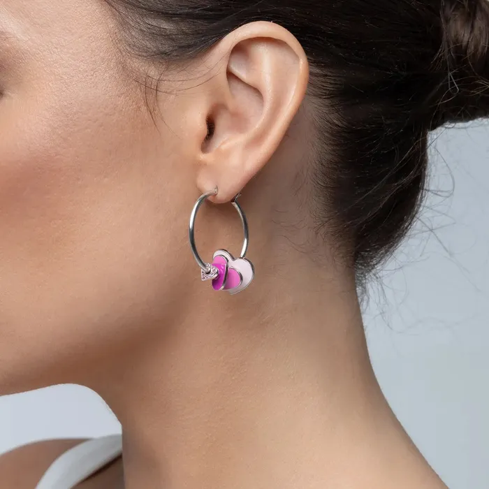 Womens Broken Heart Hoop Earrings APORRO Earrings