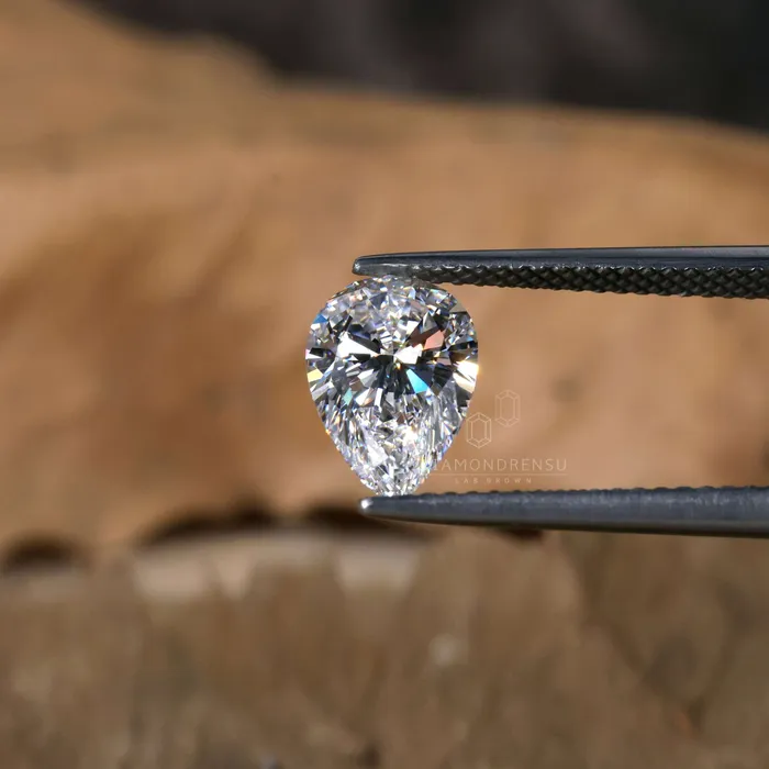 150 CT Pear Cut Lab Grown Diamond FVS Lab Created Diamond for Engagement Ring Pendant or Gift Diamondrensu Rings
