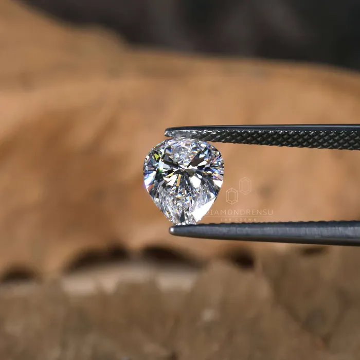 150 CT Pear Cut Lab Grown Diamond FVS Lab Created Diamond for Engagement Ring Pendant or Gift Diamondrensu Rings