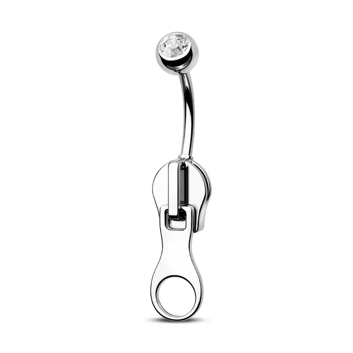 14G Zipper Style Belly Button Ring OUFER BODY JEWELRY Rings