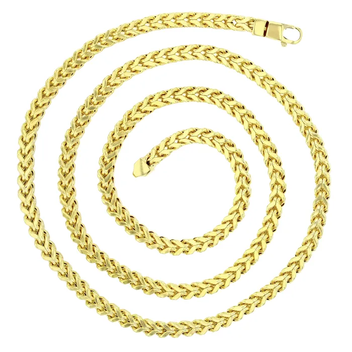 14k Yellow Gold Hollow 3mm5mm Franco Chain with Lobster Clasps Italian Gold Chain Gold Franco Chain for Men and Women DecadenceJewelry Necklaces 14k Yellow Gold Hollow 3mm5mm Franco Chain with Lobster Clasps Italian Gold Chain Gold Franco Chain for Men and Women DecadenceJewelry Necklaces