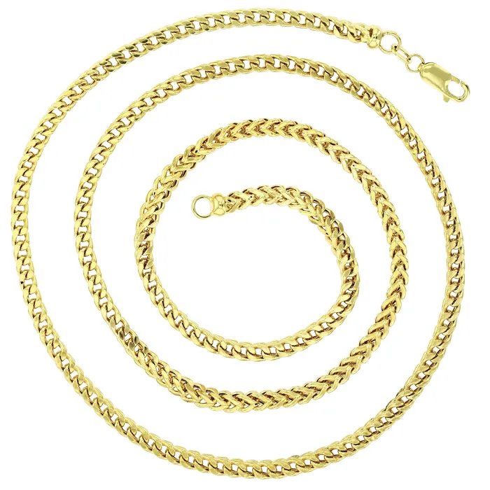 14k Yellow Gold Hollow 3mm5mm Franco Chain with Lobster Clasps Italian Gold Chain Gold Franco Chain for Men and Women DecadenceJewelry Necklaces 14k Yellow Gold Hollow 3mm5mm Franco Chain with Lobster Clasps Italian Gold Chain Gold Franco Chain for Men and Women DecadenceJewelry Necklaces