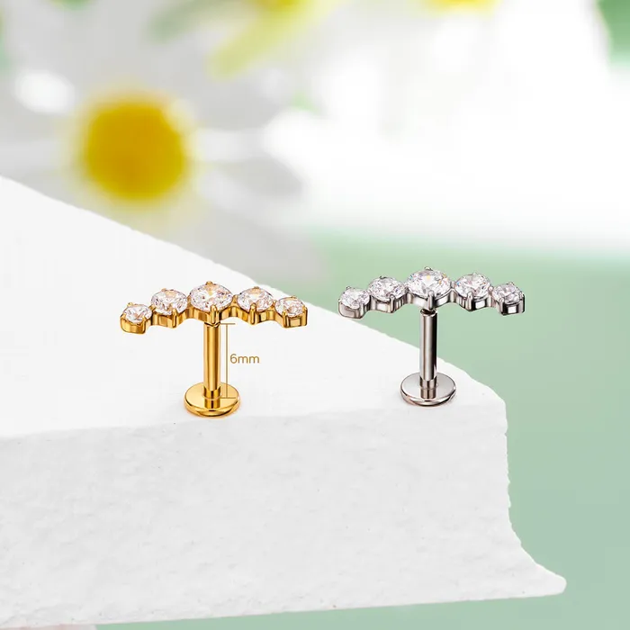 16G ThreadlessPush Pin Flat Back Arc CZ Flat Cartilage Mantis Piercing Stud Earring OUFER BODY JEWELRY Earrings 16G ThreadlessPush Pin Flat Back Arc CZ Flat Cartilage Mantis Piercing Stud Earring OUFER BODY JEWELRY Earrings