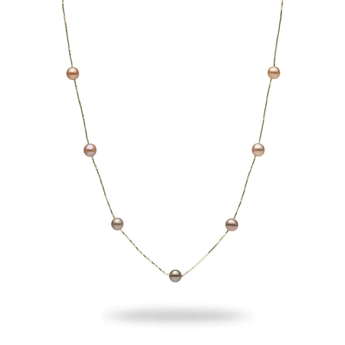 18 Mixed Freshwater Pearl Necklace in Gold 56mm Maui Divers Jewelry Necklaces 18 Mixed Freshwater Pearl Necklace in Gold 56mm Maui Divers Jewelry Necklaces