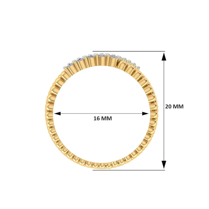 18k Yellow Gold and Diamond Fancy Ring in size 6 and total gold weight of 585g Gold Palace Rings
