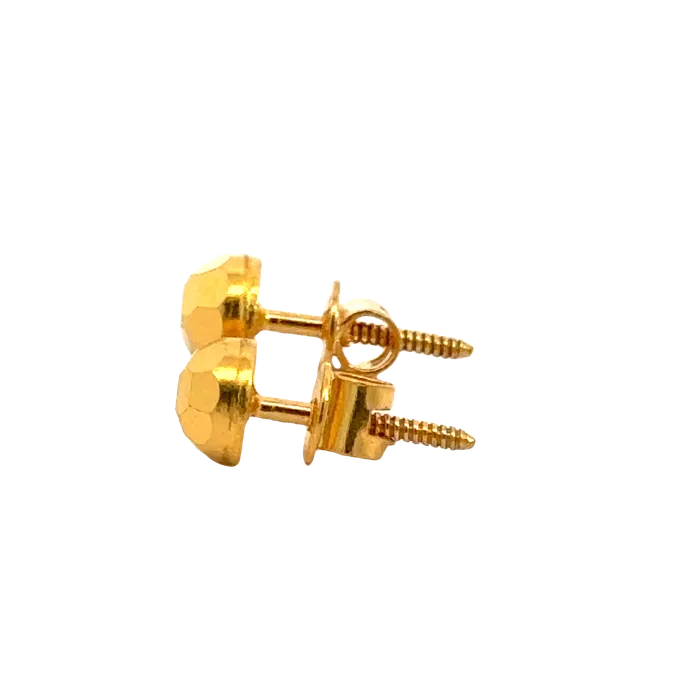 22k Yellow Gold BallBead Earrings with gold weight of 1468g Gold Palace Earrings