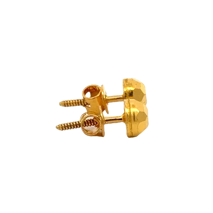 22k Yellow Gold BallBead Earrings with gold weight of 1468g Gold Palace Earrings